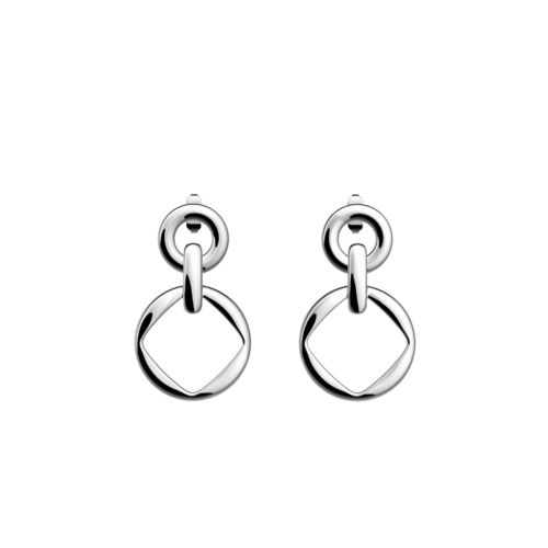 Boucles d'Oreilles Femme Pendantes Les Georgettes Runway Laiton Argentée 1901-200-0TU