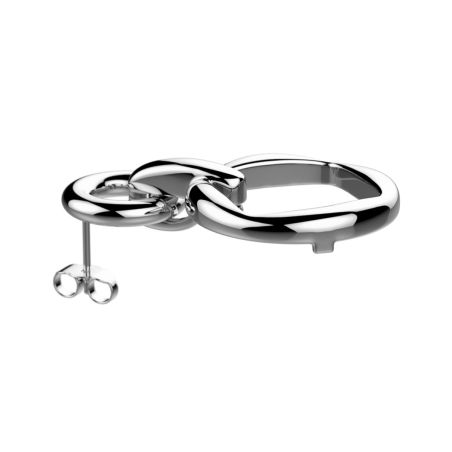 Boucles d'oreilles femme pendantes les georgettes runway laiton argentée 1901-200-0tu – pendantes