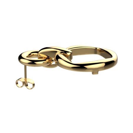 Boucles d'oreilles femme pendantes les georgettes runway laiton dorée 1901-500-0tu – boucles d'oreilles laiton