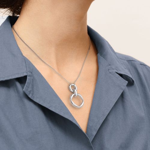 Collier Femme Moyen Les Georgettes Runway Laiton Argentée 1903-200-0TU