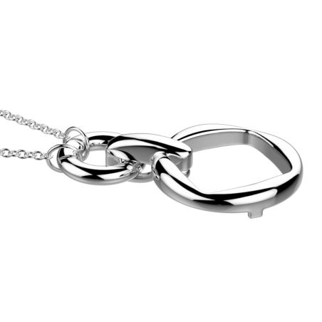 Collier femme moyen les georgettes runway laiton argentée 1903-200-0tu – colliers personnalisables