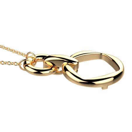 Collier femme moyen les georgettes runway laiton dorée 1903-500-0tu – colliers tendances