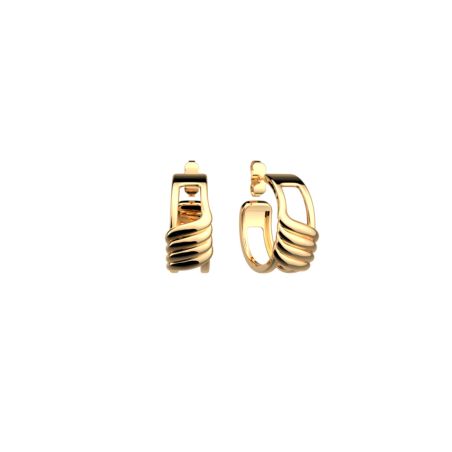 Boucles d'oreilles femme créoles les georgettes andy laiton dorée 1908-500-0tu – créoles