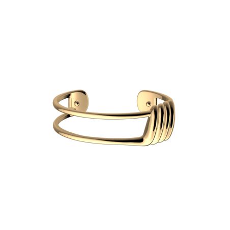 Bracelet femme manchette les georgettes andy laiton dorée 1910-500-00m – bracelets laiton