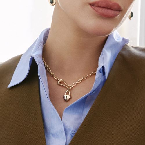 Collier Femme Moyen Les Georgettes Afterwork Laiton Dorée 1937-500-0TU