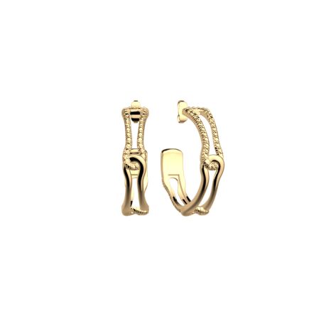 Boucles d'oreilles femme créoles les georgettes afterwork laiton dorée 1940-500-0tu – boucles d'oreilles laiton
