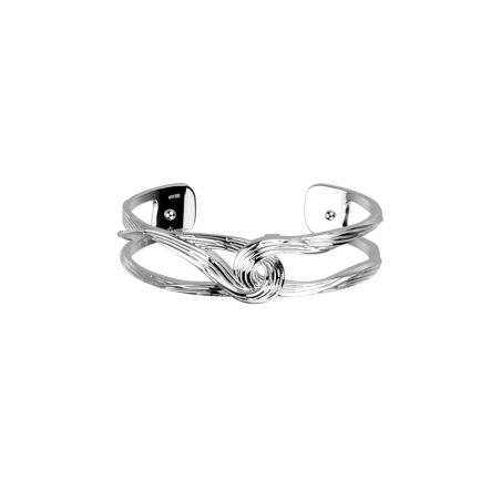 Bracelet femme manchette les georgettes présage laiton argentée 1960-200-00m – bracelets personnalisables