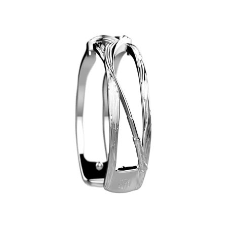 Bracelet femme manchette les georgettes présage laiton argentée 1960-200-00m – bracelets personnalisables