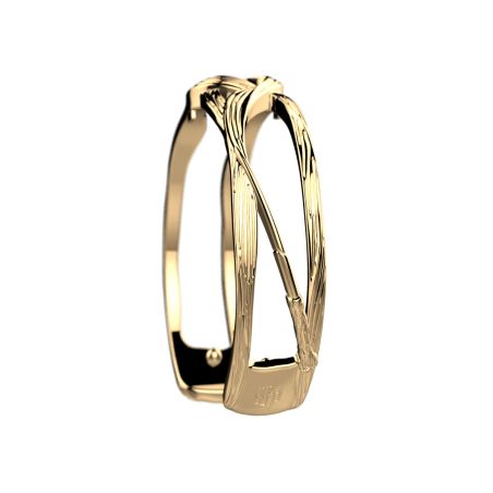Bracelet femme manchette les georgettes présage laiton dorée 1960-500-00m – manchettes