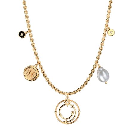Collier femme moyen les georgettes enchantement laiton dorée 1963-508-0tu – colliers laiton