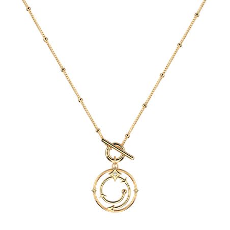 Collier femme moyen les georgettes enchantement laiton dorée 1964-508-0tu – colliers personnalisables