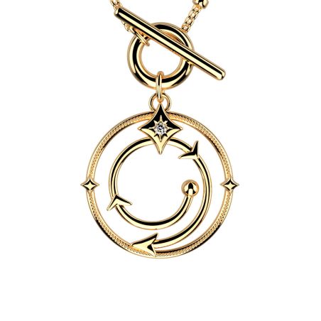 Collier femme moyen les georgettes enchantement laiton dorée 1964-508-0tu – colliers personnalisables