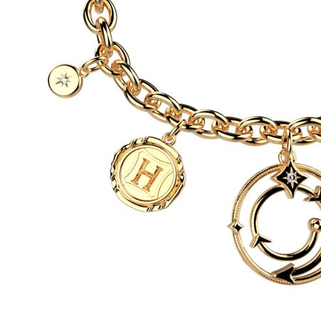 Bracelet femme chaîne les georgettes enchantement laiton dorée 1965-508-0tu – bracelets personnalisables