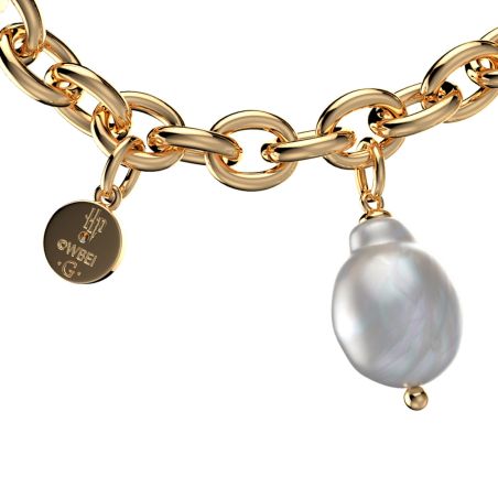 Bracelet femme chaîne les georgettes enchantement laiton dorée 1965-508-0tu – bracelets personnalisables