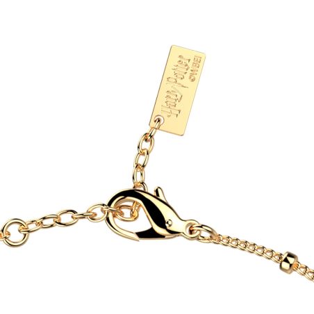 Bracelet femme chaîne les georgettes enchantement laiton dorée 1966-508-0tu – bracelets chaînes