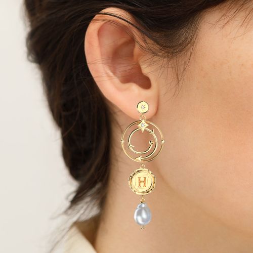 Boucles d'Oreilles Femme Pendantes Les Georgettes Enchantement Laiton Dorée 1967-508-0TU