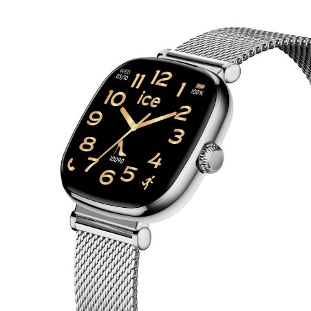 Montre unisexe connectée ice watch ice smart sq 2.0 acier argent 025820 – connectées