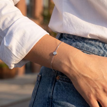 Bracelet femme edora or 9 caratss blanc et diamant 0,12 ct edobr/153.12.g.5.9 – bracelets diamant de synthèse