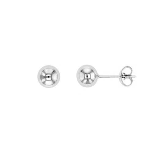 Boucles d'Oreilles Puces Enfant EDORA COLLECTION ESSENTIAL Or 375/1000 Blanc