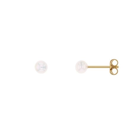 Boucles d'oreilles puces enfant edora collection essential or 375/1000 perles de culture – puces