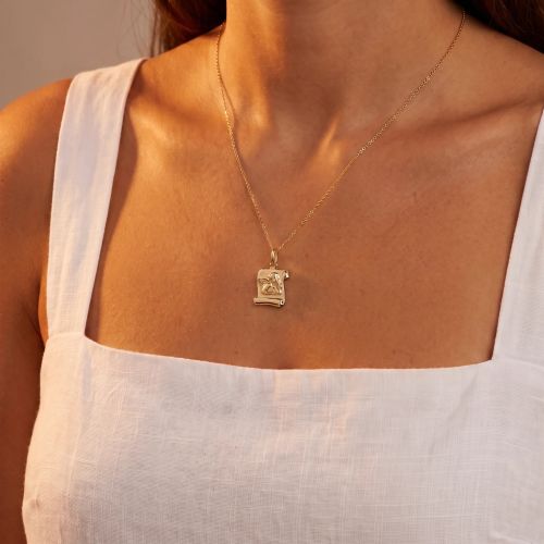 Pendentif EDORA COLLECTION ESSENTIAL ANGE PARCHEMIN Or Jaune 375/1000