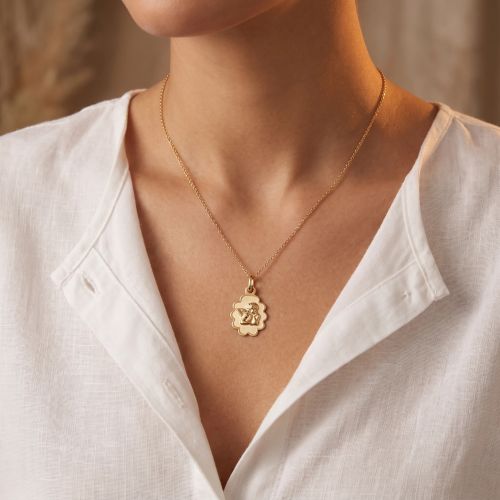 Pendentif EDORA COLLECTION ESSENTIAL ANGE Or Jaune 375/1000