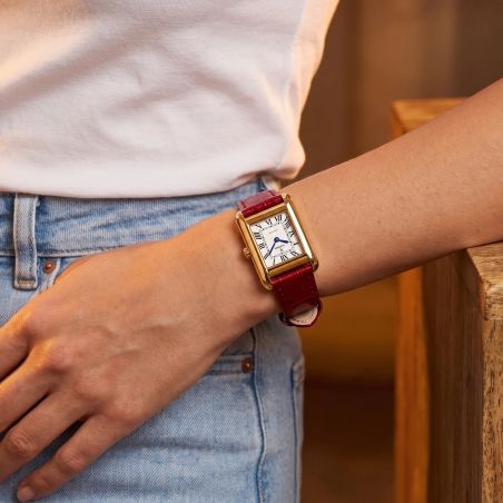 Montre Femme Quartz Festina On The Square Cuir Rouge F20774/1