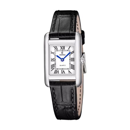 Montre femme quartz festina on the square cuir noir f20773/1 – analogiques