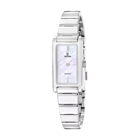 Montre femme quartz festina mademoiselle acier blanc f20767/1 – analogiques