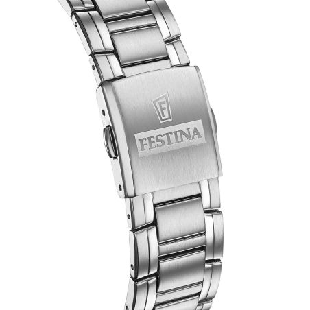 Montre homme chronographe festina timeless chronograph acier vert f20704/5 – chronographes