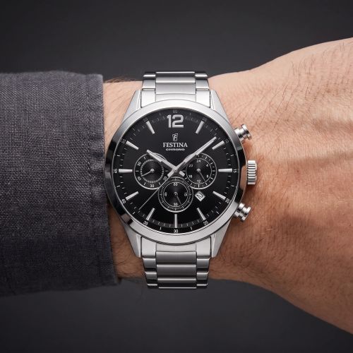 Montre Homme Chronographe Festina Chrono Sport Acier Noir F20343/8