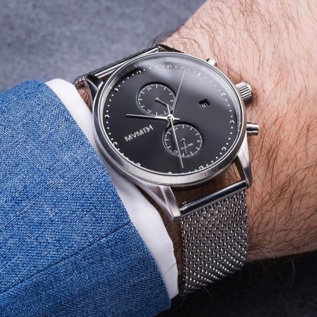 Montre Homme Multifonction MVMT Voyager Acier Argenté D-MV01-S2