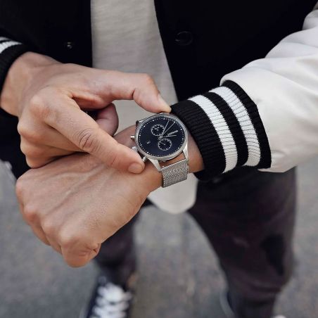 Montre homme multifonction mvmt voyager acier argenté d-mv01-s2 – analogiques