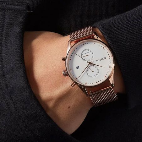 Montre Homme Multifonction MVMT Voyager Acier Doré rose D-MV01-RGM