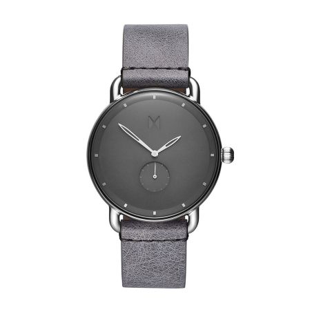 Montre homme quartz mvmt revolver cuir gris d-mr01-sgr – analogiques