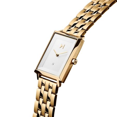 Montre femme quartz mvmt signature square acier doré d-mf03-g – analogiques