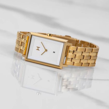 Montre femme quartz mvmt signature square acier doré d-mf03-g – analogiques