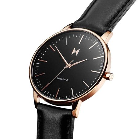 Montre femme quartz mvmt boulevard cuir doré rose d-mb01-rgbl – analogiques
