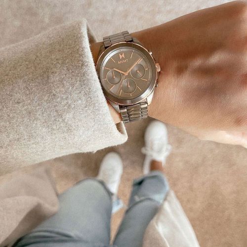 Montre Femme Chronographe MVMT Getaway Acier Gris 28000130-D