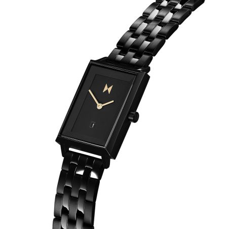 Montre femme quartz mvmt caviar acier noir 28000057-d – analogiques