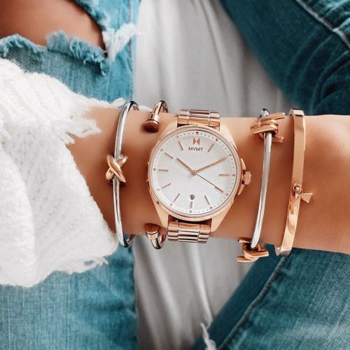 Montre Femme Quartz MVMT Coronada Acier Doré rose 28000002-D