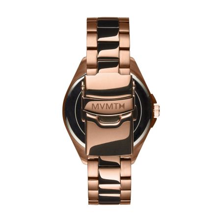 Montre femme quartz mvmt coronada acier doré rose 28000002-d – analogiques