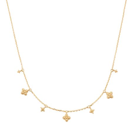 Collier femme court agatha beloved métal dorée 02690246-157-tu – colliers tendances