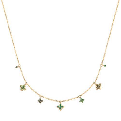 Collier Femme Court Agatha BELOVED Métal Vert 02690244-658-TU