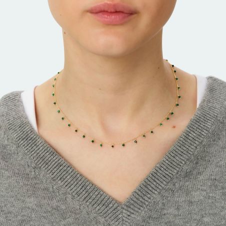 Collier femme court agatha alma métal doré 02680494-297-tu – colliers tendances