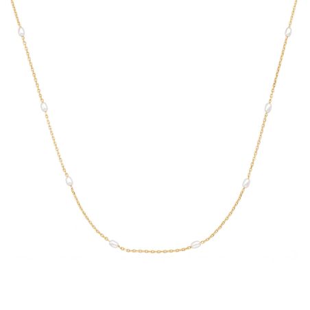 Collier femme court agatha jasmin métal dorée 02680493-978-tu – colliers tendances