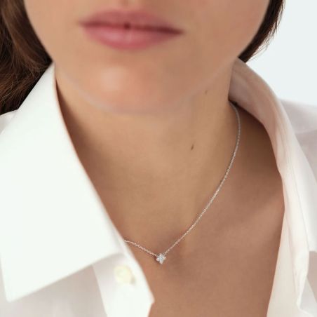 Collier femme court agatha beloved argent argentée 02621096-136-tu – colliers tendances