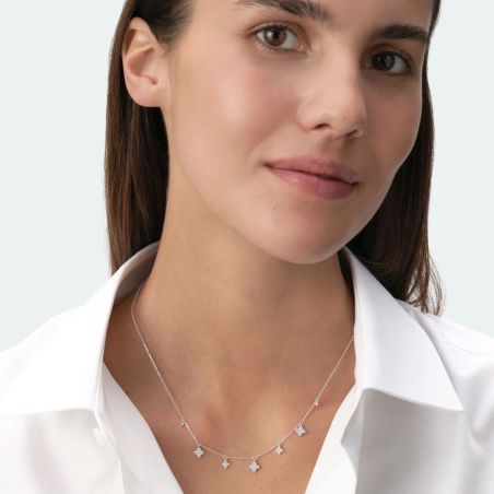 Collier femme court agatha beloved argent argentée 02621094-136-tu – colliers tendances