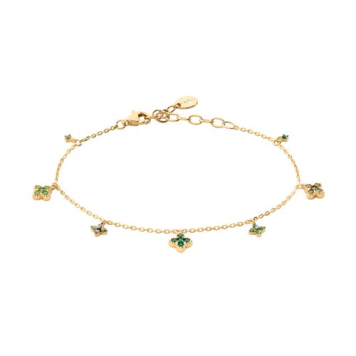 Bracelet Femme Souple Agatha BELOVED Métal Vert 02490502-658-TU