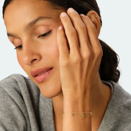 Bracelet Femme Souple Agatha BELOVED Métal Vert 02490502-658-TU